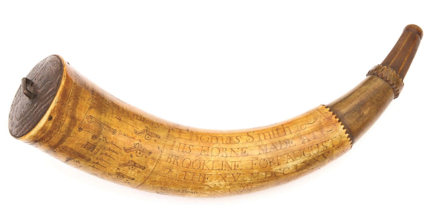 18th Century powder horns sell for 66,420 at Bruneau & Co. arms and